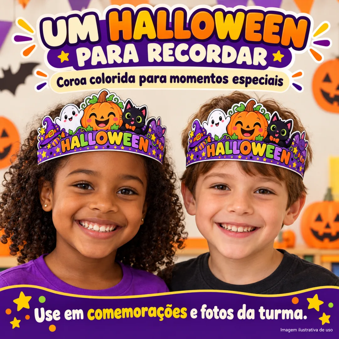 Coroa de Halloween em PDF - Ed. Infantil ao 5º ano EFI — imagem 4