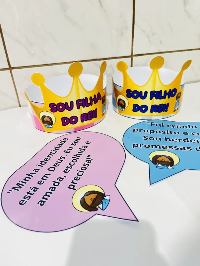 Coroa Filho do Rei + Placa — Pronto para Imprimir — imagem 3
