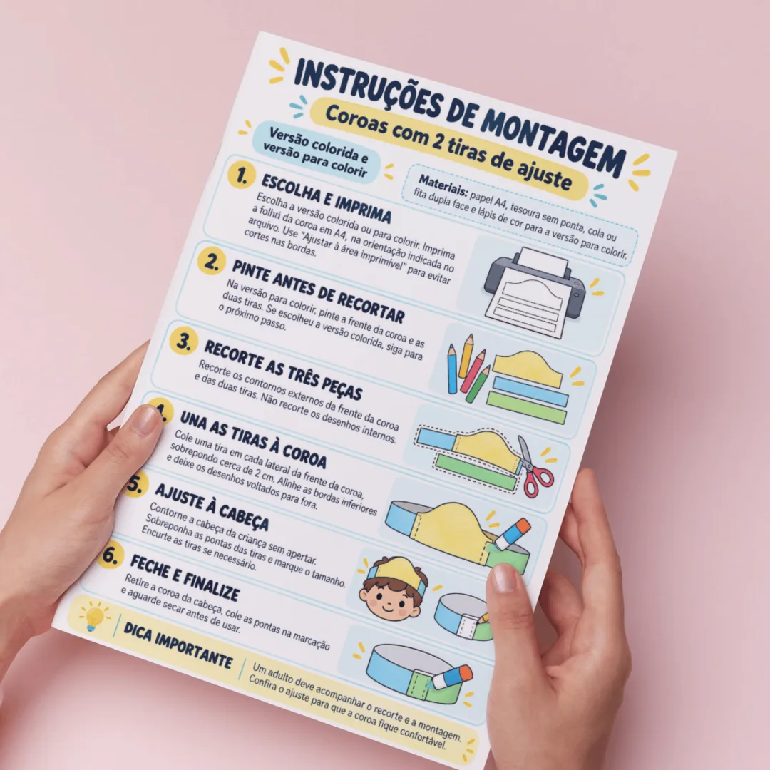 Coroa Novembro Azul em PDF - Educação Infantil ao 5º ano — imagem 2