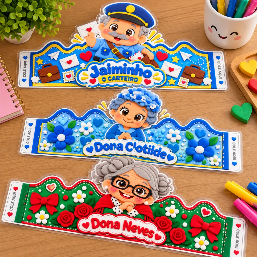 Coroas Turma Do Chaves - Arquivo Digital - Educação Infantil - Lembrancinhas — imagem 3