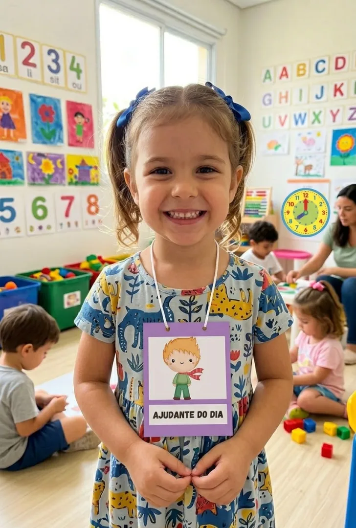 Crachá ajudante do dia PDF Ed infantil e fundamental  — imagem 4