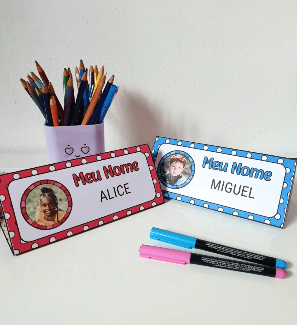 Crachá de Mesa Editável - Stitch — imagem 2