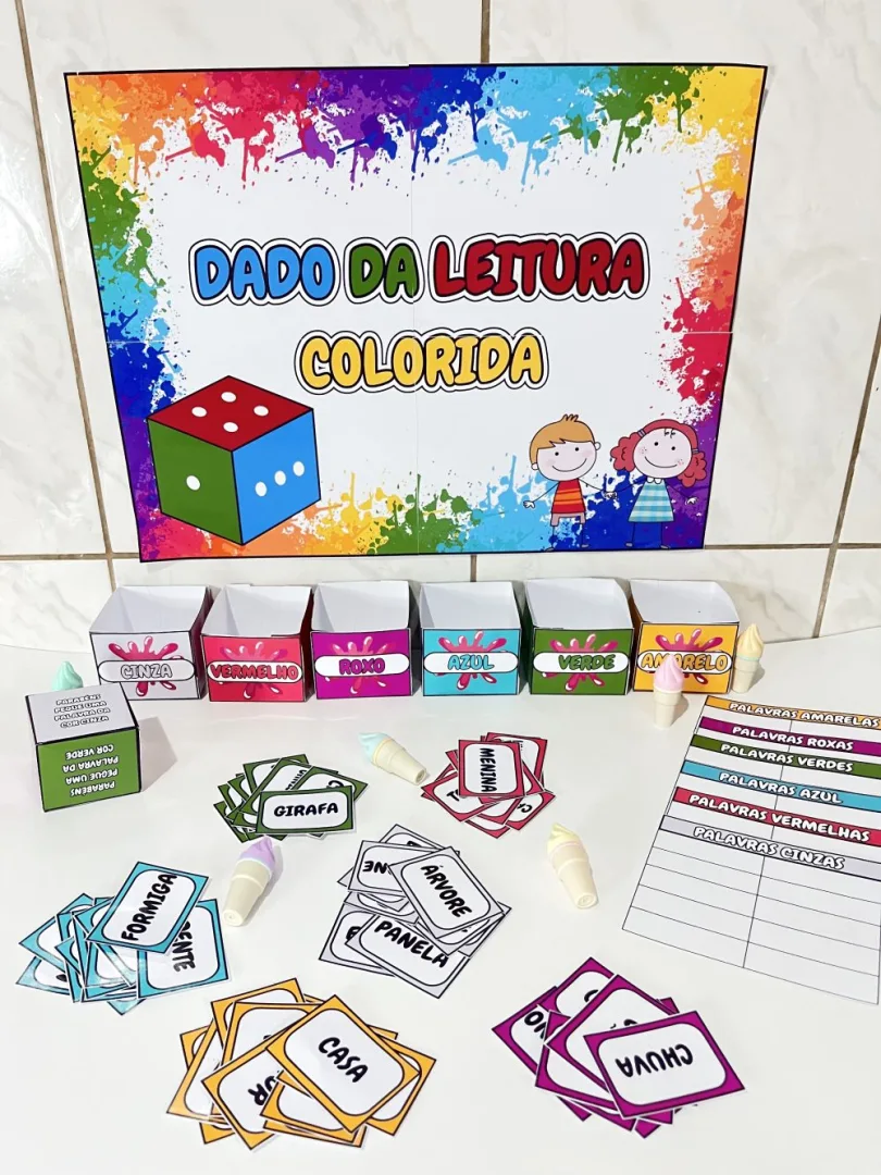 Dado da Leitura Colorida — Pronto para Imprimir — imagem 2