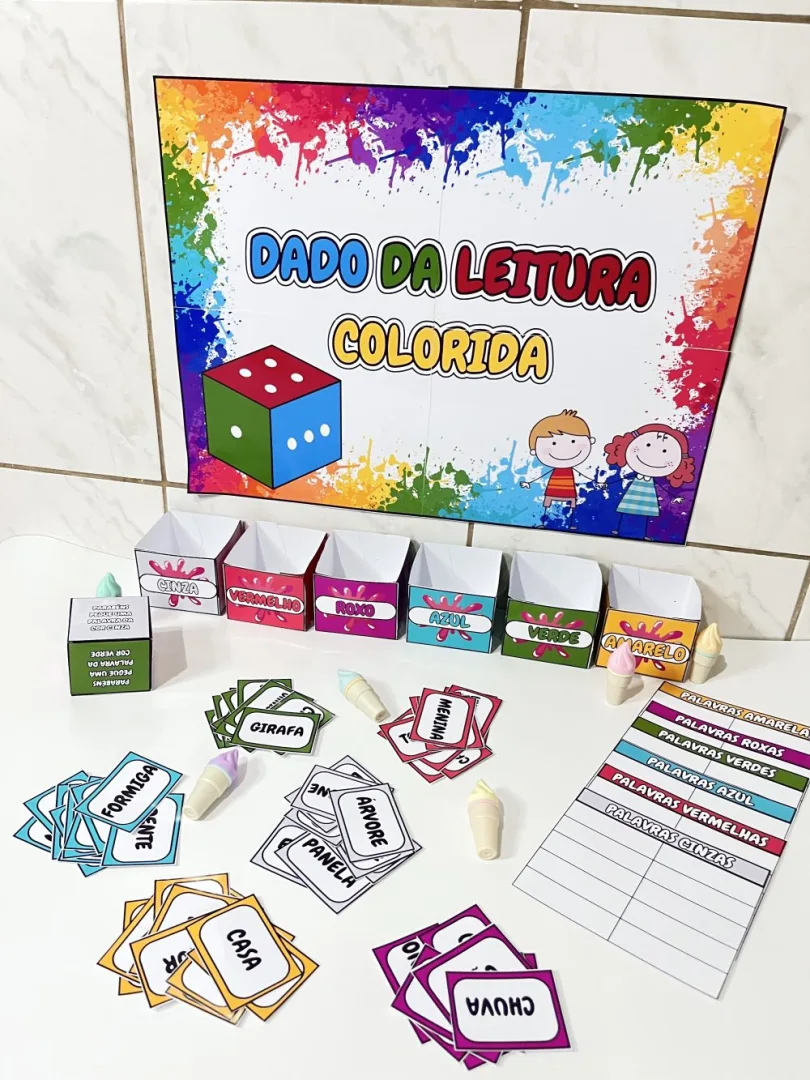 Dado da Leitura Colorida — Pronto para Imprimir — imagem 3