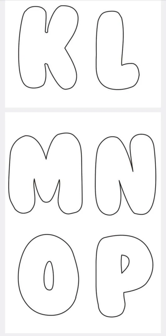 + de 60 Moldes de Letras para Usar em Qualquer Lugar em PDF para alfabetização, educação infantil e fundamental  — imagem 3