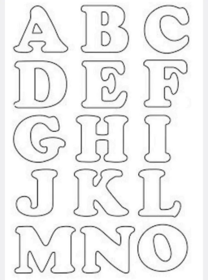+ de 60 Moldes de Letras para Usar em Qualquer Lugar em PDF para alfabetização, educação infantil e fundamental  — imagem 6