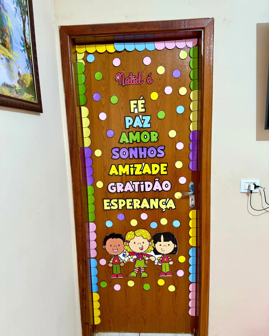 Decoração de Porta de Natal para Educação Infantil em PDF — imagem 2