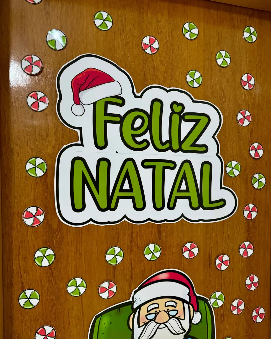 Decoração de Porta Feliz Natal — Educação Infantil em PDF — imagem 2