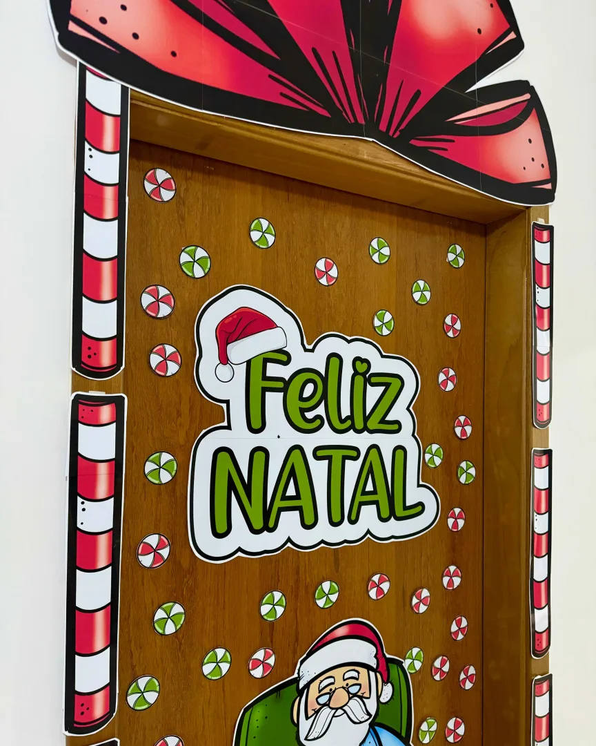 Decoração de Porta Feliz Natal — Educação Infantil em PDF — imagem 4