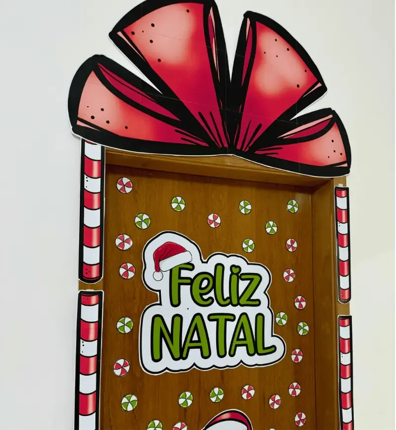 Decoração de Porta Papai Noel PDF Educação Infantil — imagem 3