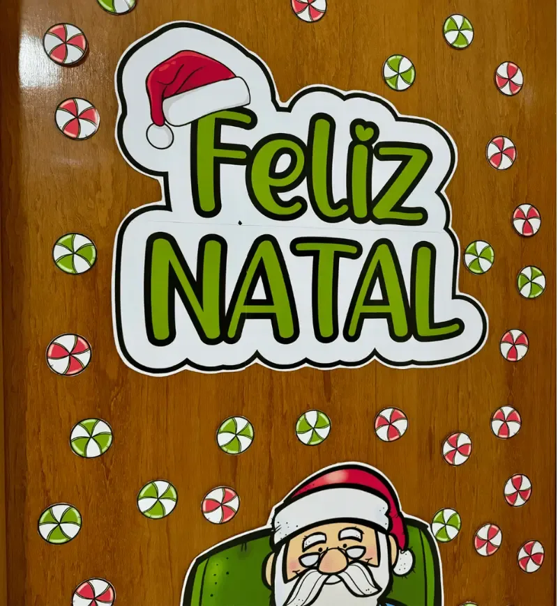 Decoração de Porta Papai Noel PDF Educação Infantil — imagem 4