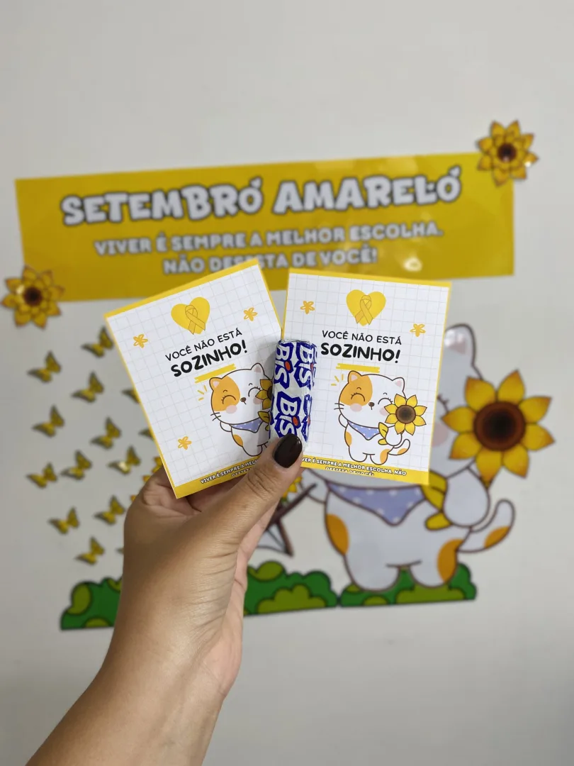 DECORAÇÃO / PAINEL + LEMBRANCINHA: SETEMBRO AMARELO — imagem 2