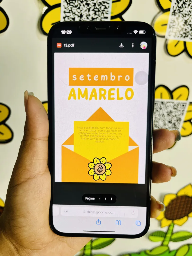 DECORAÇÃO / PAINEL: SETEMBRO AMARELO - QR CODE — imagem 3
