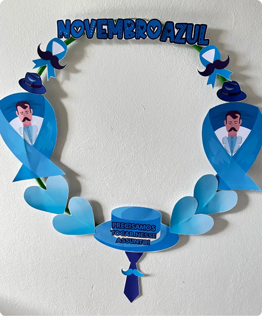 DECORAÇÃO PARA FOTOS NOVEMBRO AZUL - PDF — imagem 3