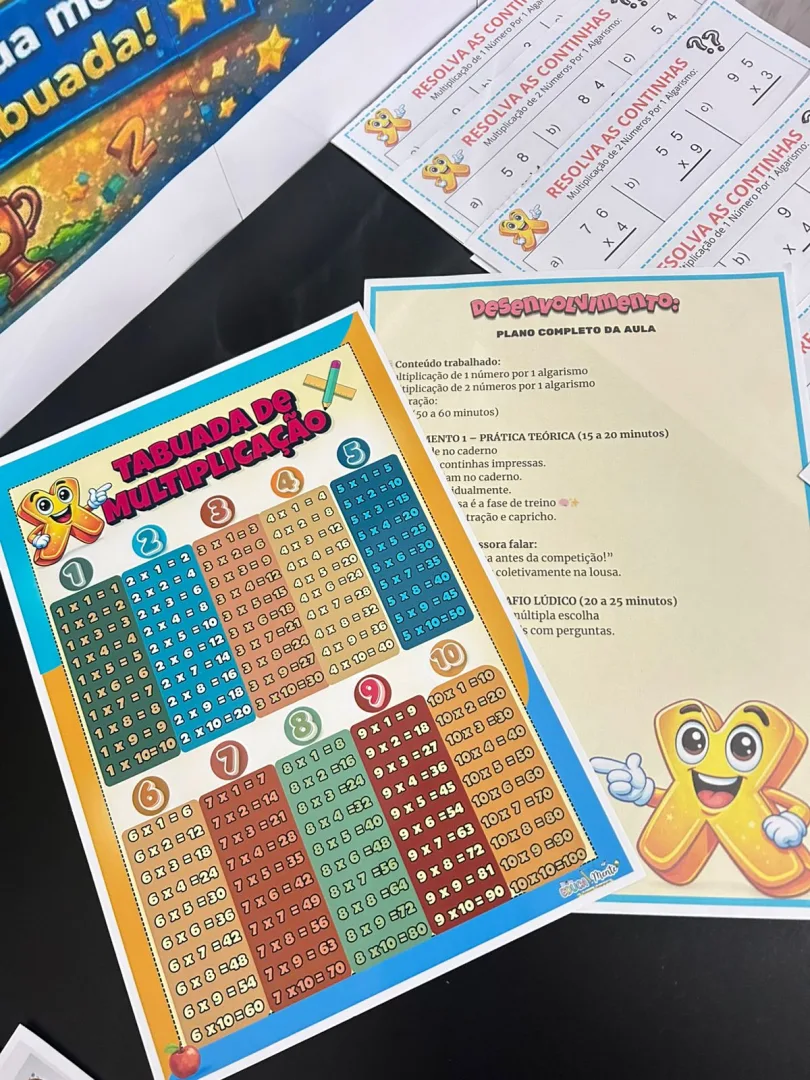 🏆 DESAFIO DA TABUADA – KIT COMPLETO E LÚDICO🏆 — imagem 2