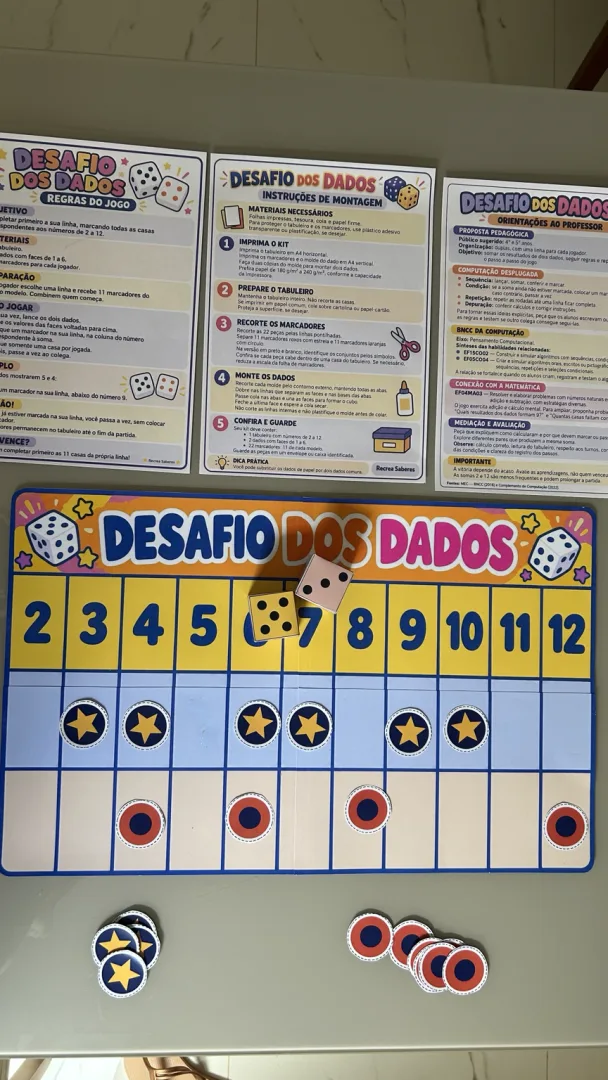 Desafio dos Dados - Jogo de Matemática - PDF - 1º ao 5º ano — imagem 6
