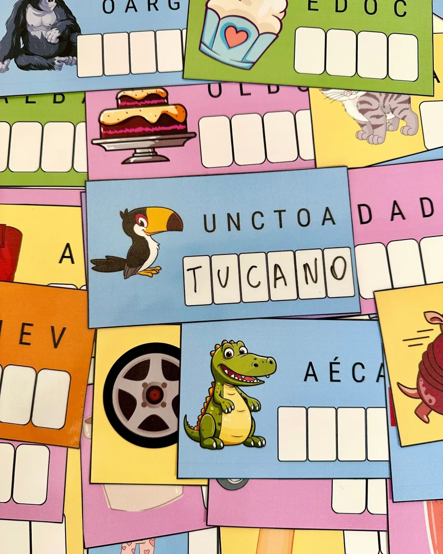 Desembaralhe Letras — 30 Fichas de Formação de Palavras em PDF — imagem 4