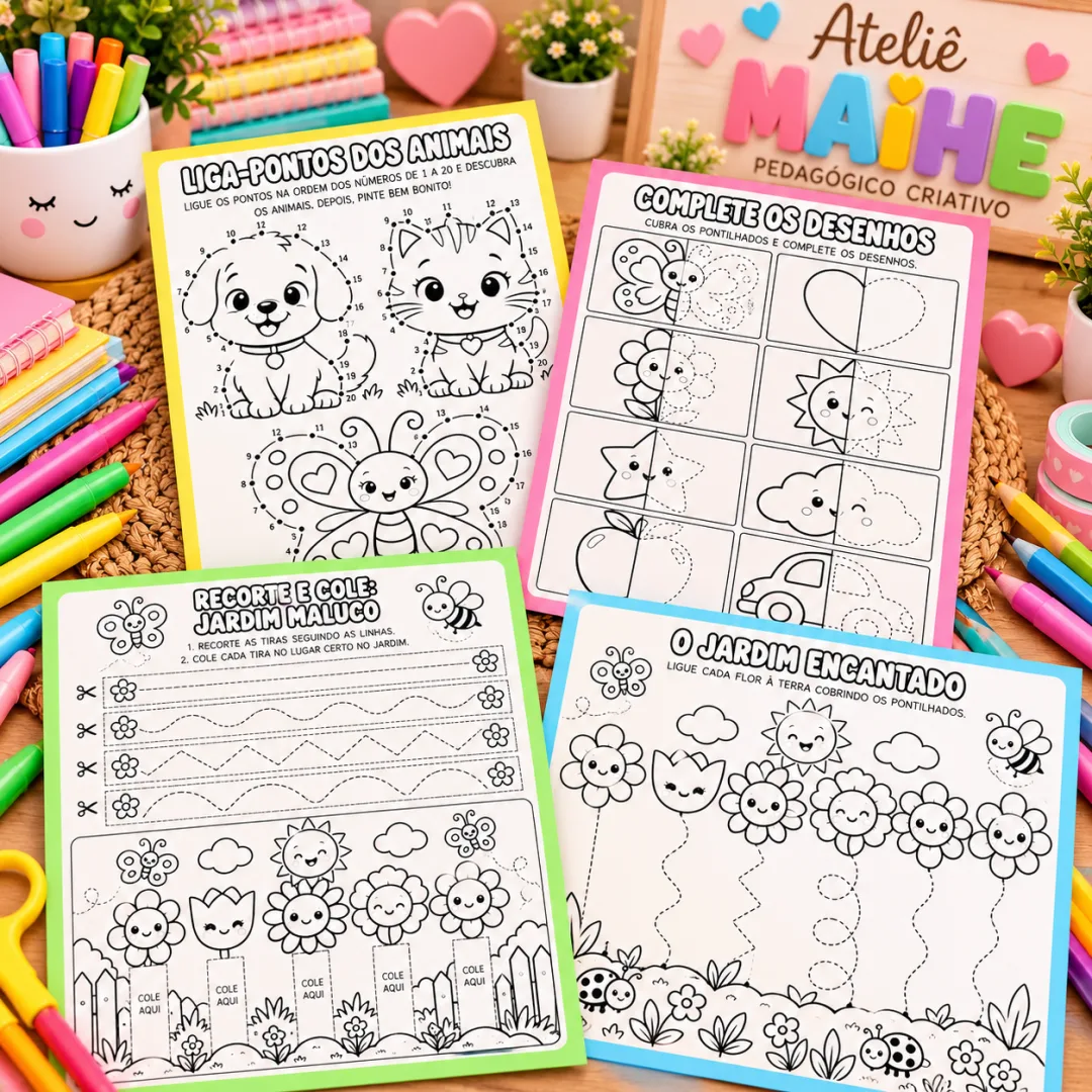 Desenvolvendo a Coordenação Motora Fina — 20 Atividades - Educação Infantil - Arquivo Digital — imagem 4