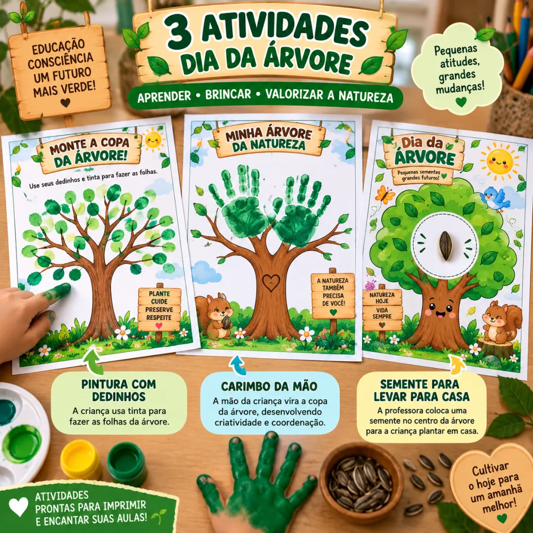 Dia da Árvore Atividades Lúdicas para Educação Infantil em PDF — imagem 2