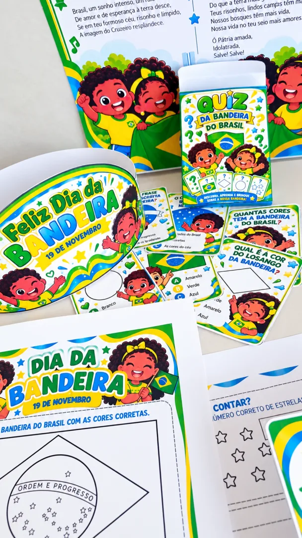 Dia da Bandeira do Brasil – Kit de Atividades e Mimos 1º ao 5º Ano em PDF — imagem 4