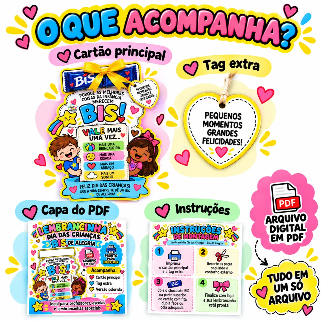 Dia das Crianças – BIS de Alegria em PDF (Ed. Infantil ao EM) — imagem 3