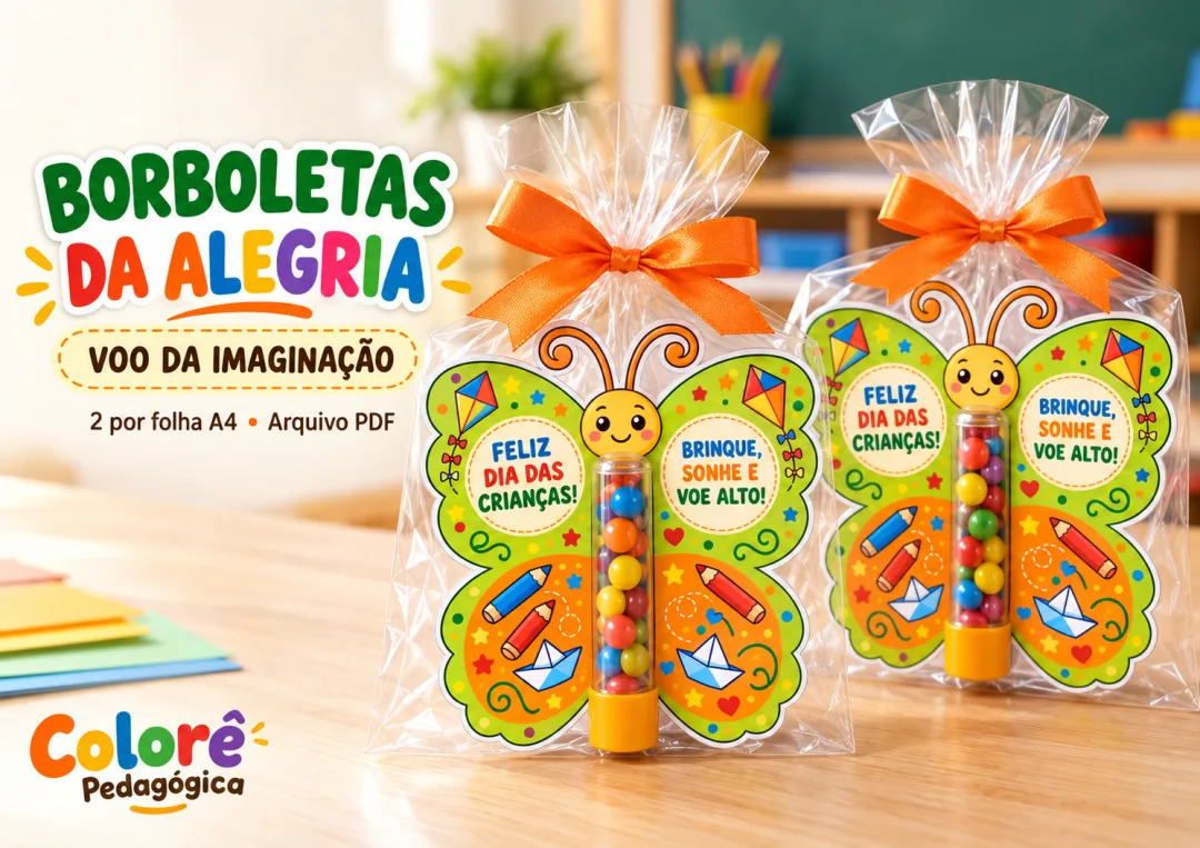 Dia das Crianças - Coleção Borboletas da Alegria - PDF com 5 Folhas — imagem 2
