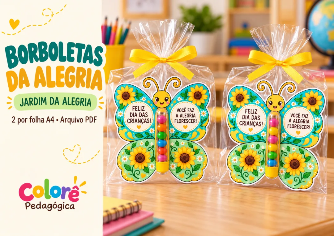 Dia das Crianças - Coleção Borboletas da Alegria - PDF com 5 Folhas — imagem 6