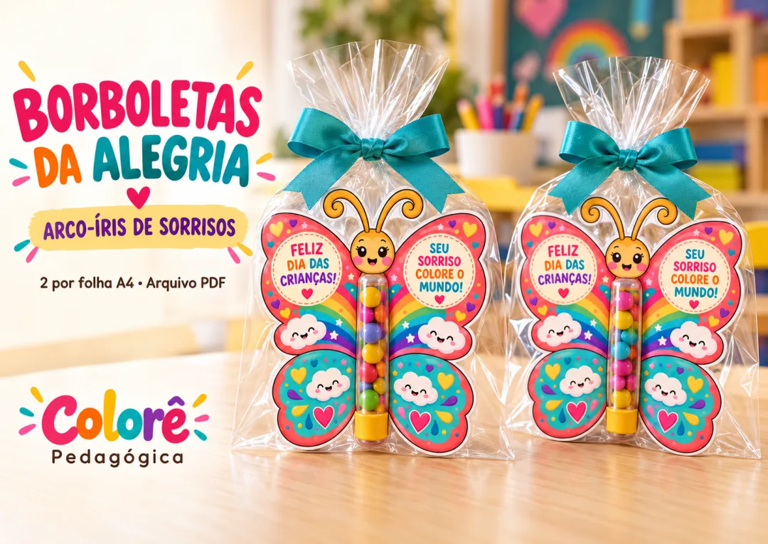 Dia das Crianças - Coleção Borboletas da Alegria - PDF com 5 Folhas — imagem 3