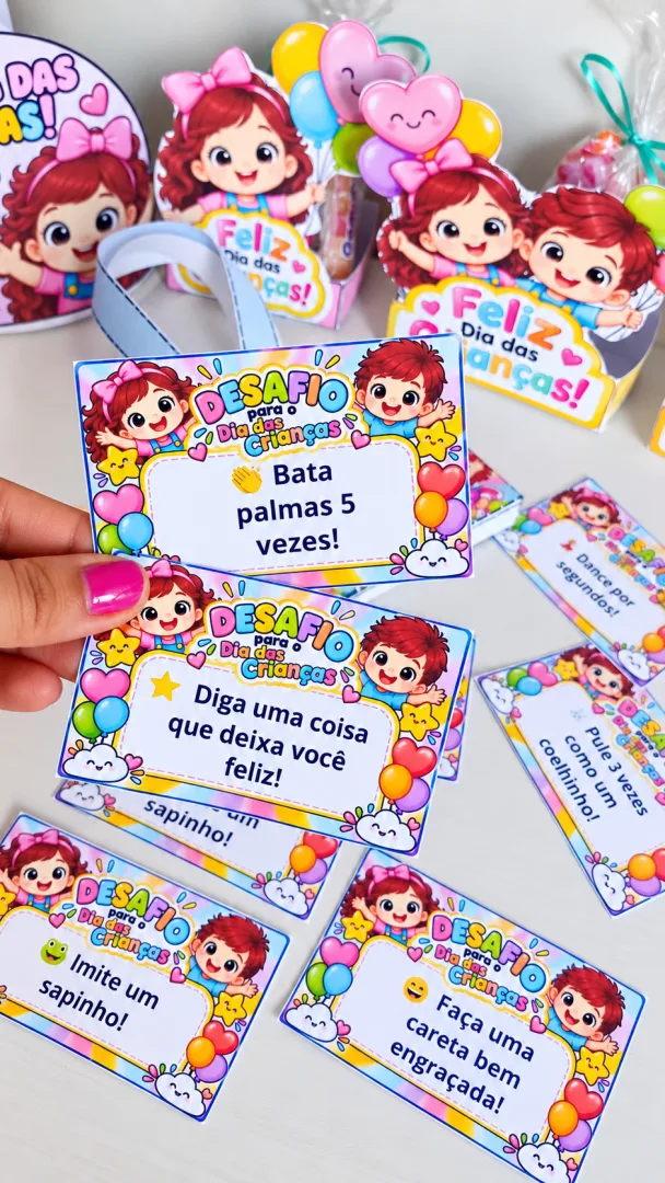 Dia das Crianças Kit Lembrancinhas Alunos 4 a 8 Anos em PDF — imagem 5