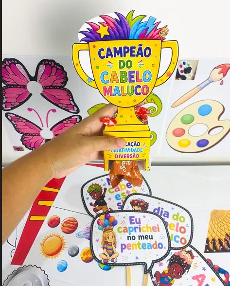 🤪 DIA DO CABELO MALUCO – RECURSO COMPLETO E DIVERTIDO! — imagem 2