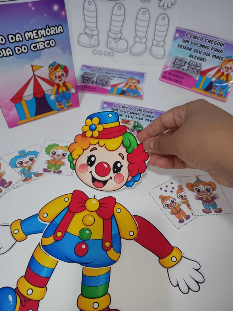 DIA DO CIRCO: PALHACINHO ARTICULADO — imagem 2