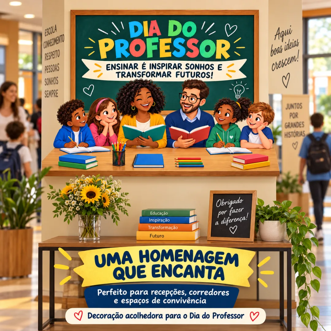 Dia do Professor - Painel Decorativo PDF (Ed. Infantil ao EFII) — imagem 2
