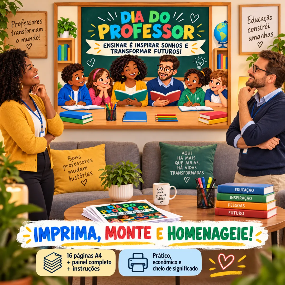 Dia do Professor - Painel Decorativo PDF (Ed. Infantil ao EFII) — imagem 4