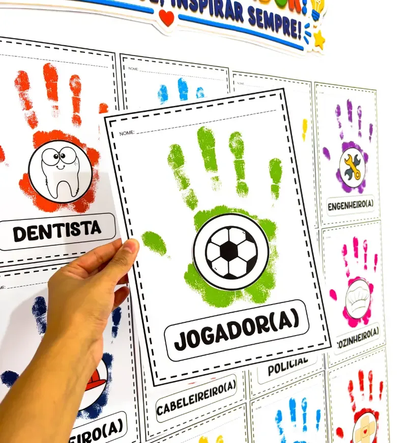 Dia do Trabalhador - Carimbo de Mão — imagem 4
