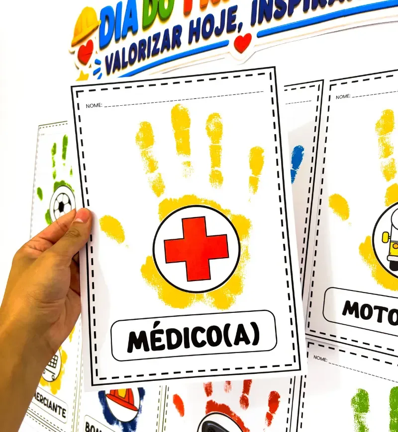 Dia do Trabalhador - Carimbo de Mão — imagem 5