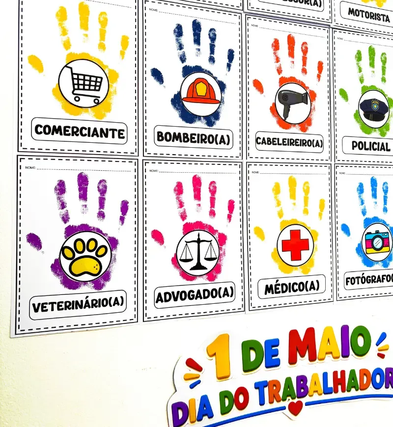 Dia do Trabalhador - Carimbo de Mão — imagem 7