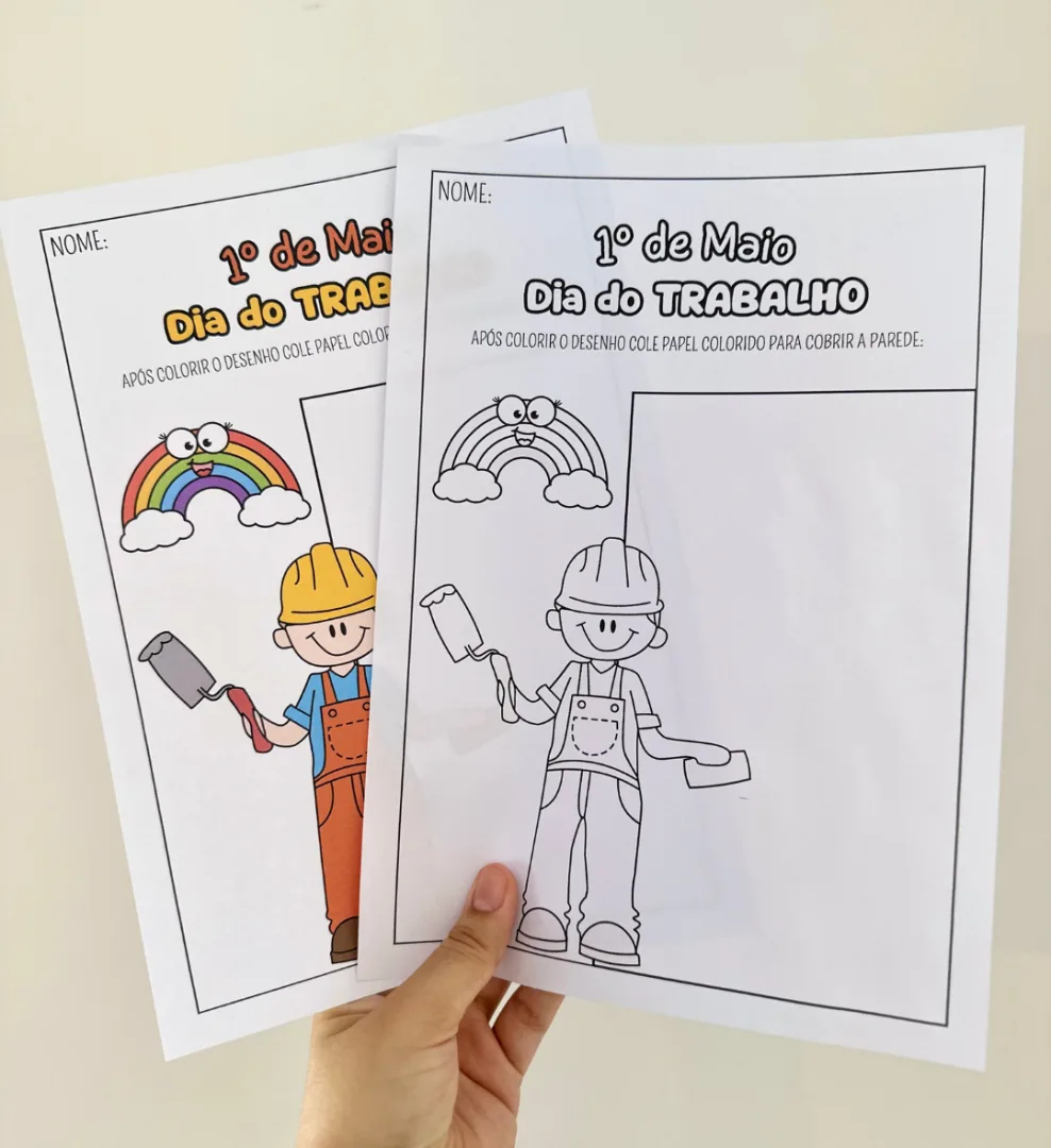 Dia do Trabalho - Atividades e Livrinho Profissões — imagem 2