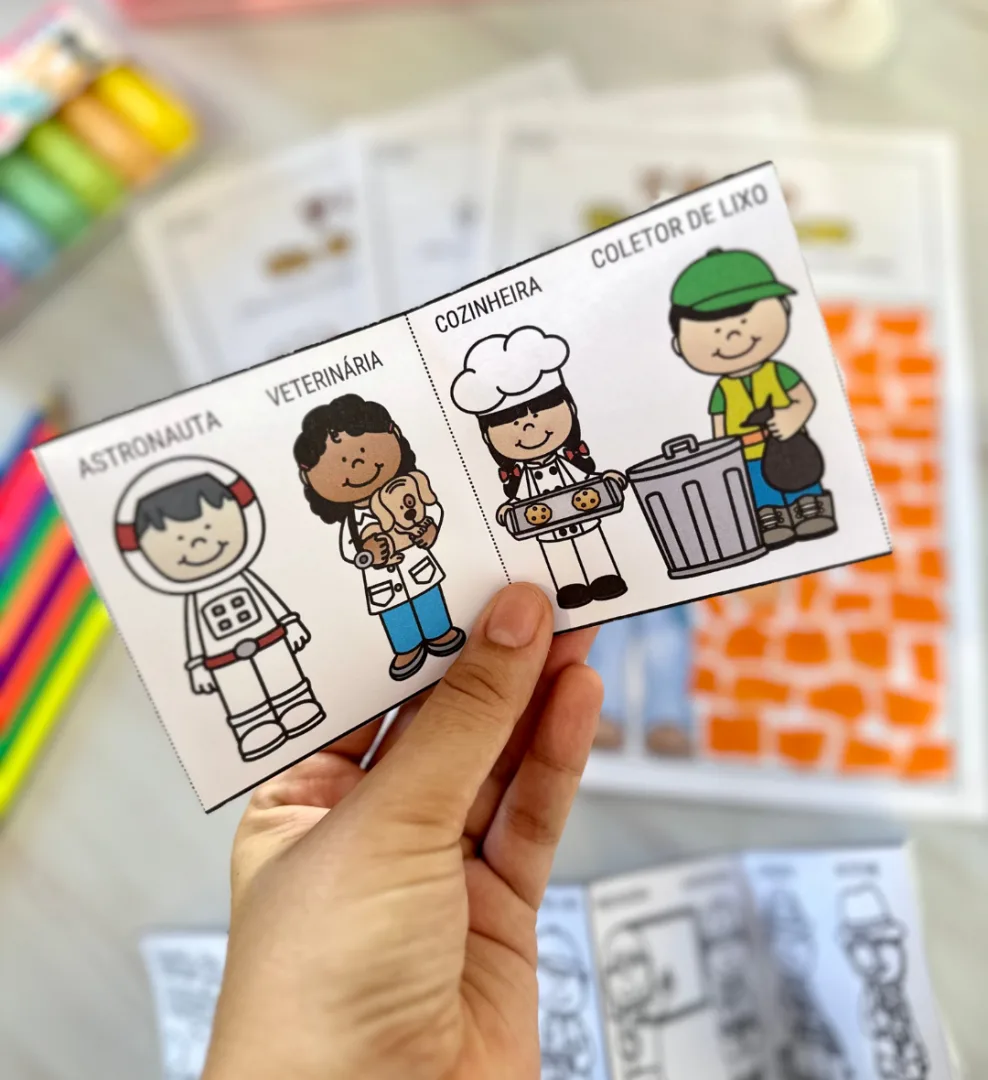 Dia do Trabalho - Atividades e Livrinho Profissões — imagem 5