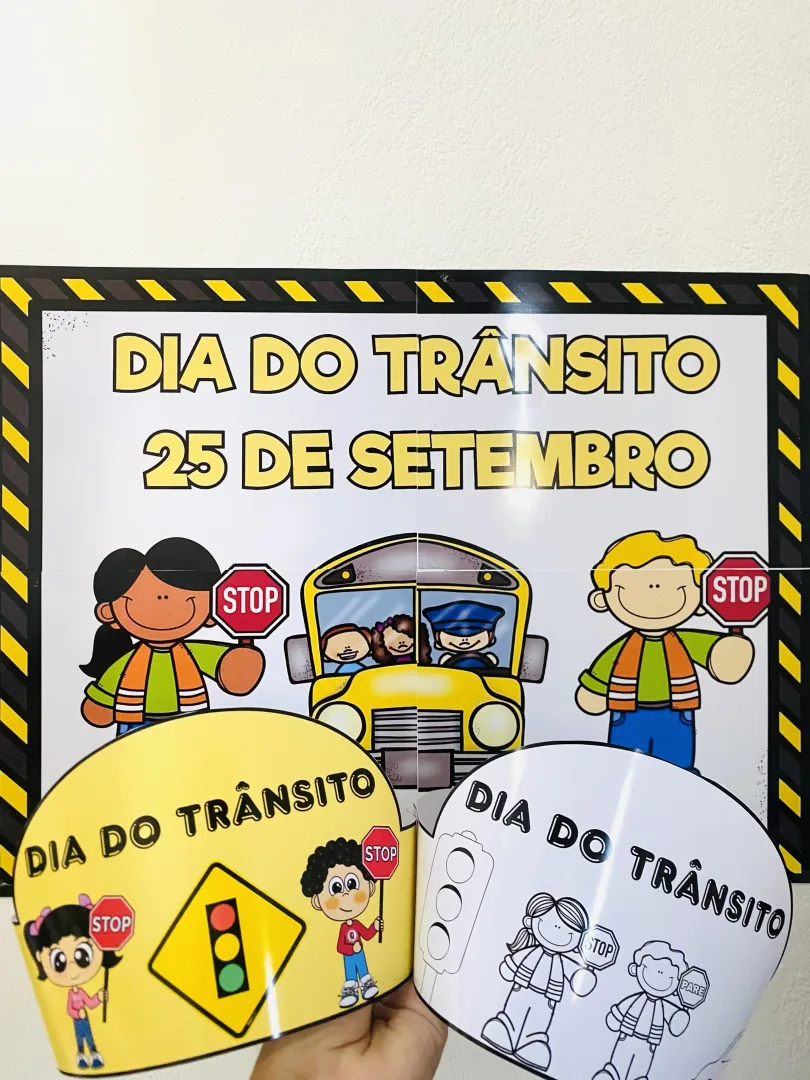 Dia do Trânsito: Painel e Coroa para Educação Infantil e Anos Iniciais — imagem 6