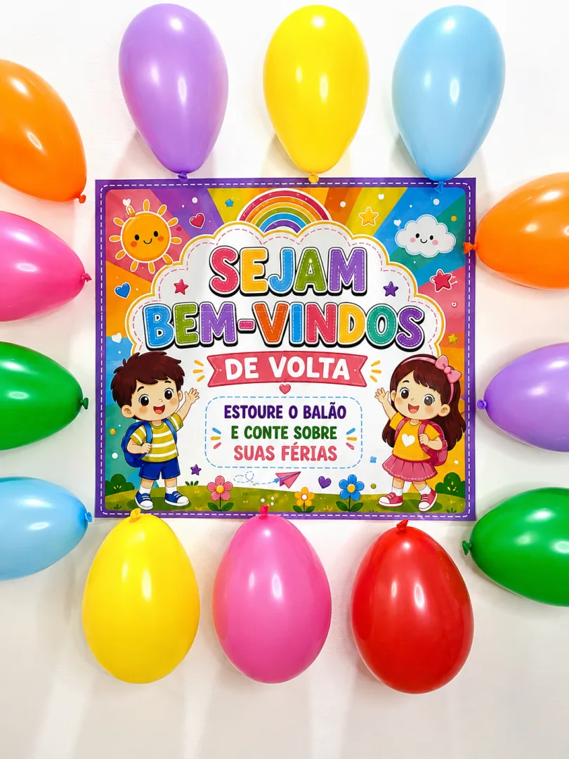 DINÂMICA DE FÉRIAS / DINÂMICA DE VOLTA ÀS AULAS: ESTOURE A BEXIGA — imagem 2