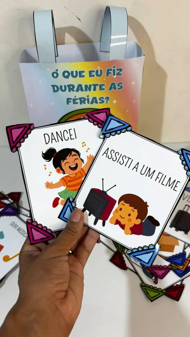 DINÂMICA DE VOLTA ÀS AULAS: O QUE EU FIZ NAS FÉRIAS — imagem 2