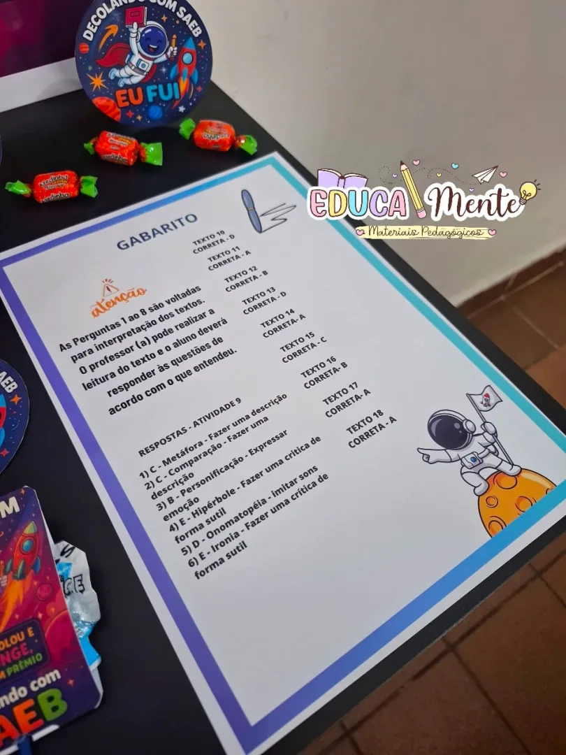⭐ DINÂMICA DECOLANDO COM SAEB 5° ANO ⭐ — imagem 7