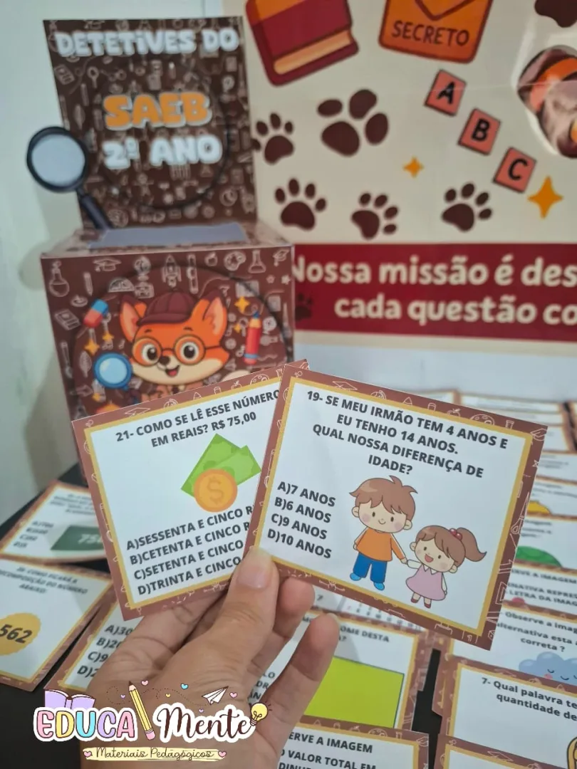 🕵️‍♂️ DINÂMICA DETETIVES DO SAEB 2° ANO 🕵️‍♂️ — imagem 3