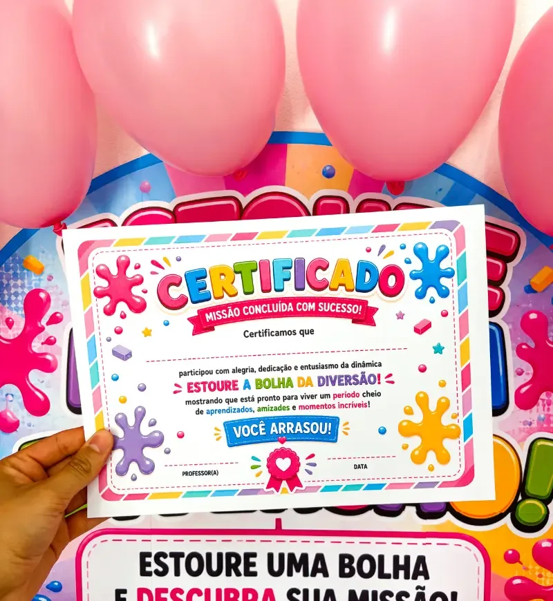 Dinâmica Estoure a Bolha - Volta às Aulas — imagem 4