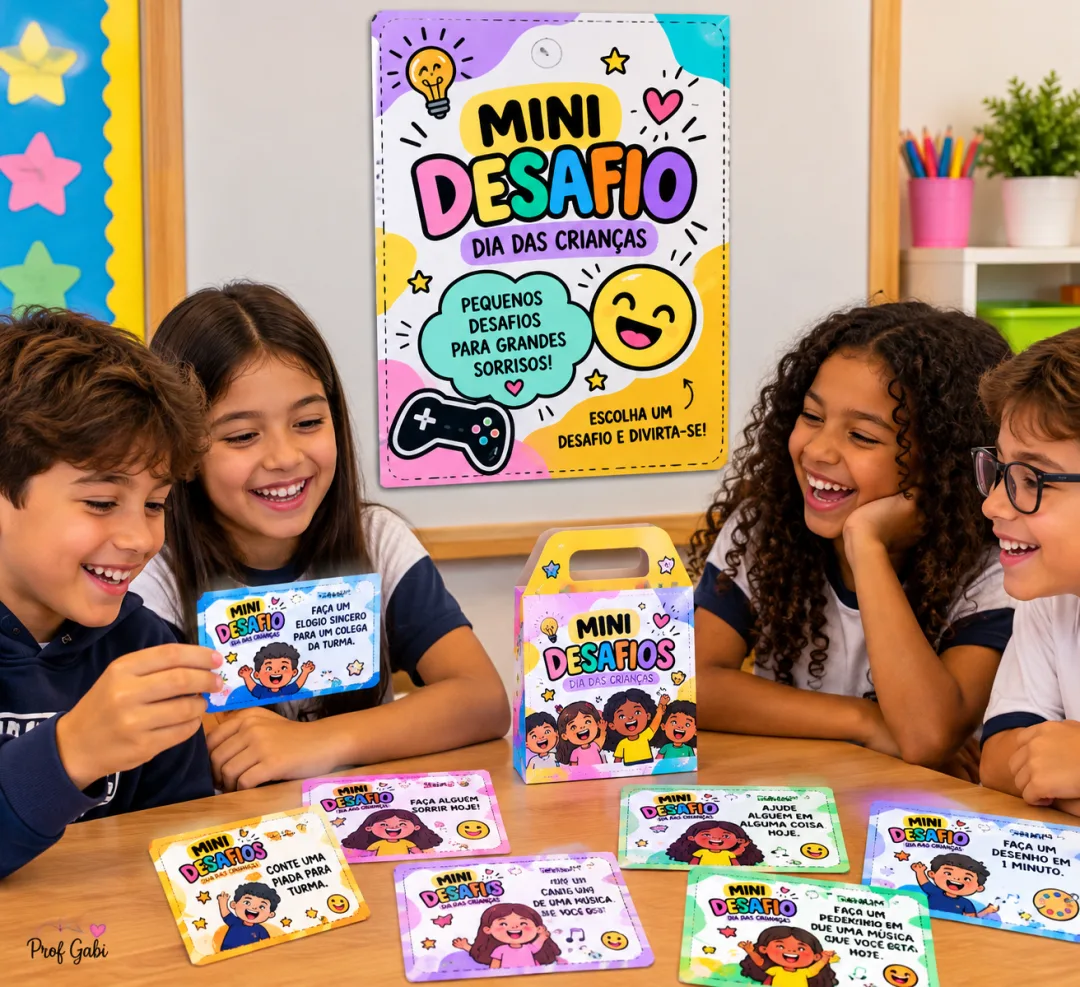 Dinâmica- Mini Desafios + Card Mimo Dia das Crianças em PDF — imagem 2