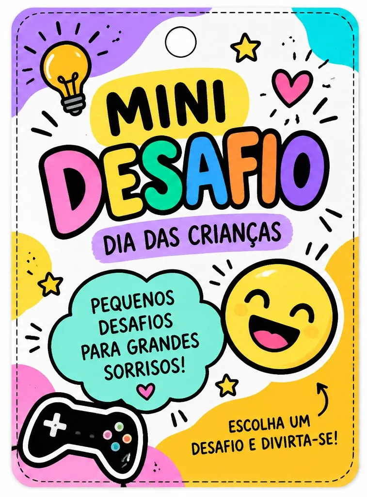 Dinâmica- Mini Desafios + Card Mimo Dia das Crianças em PDF — imagem 4