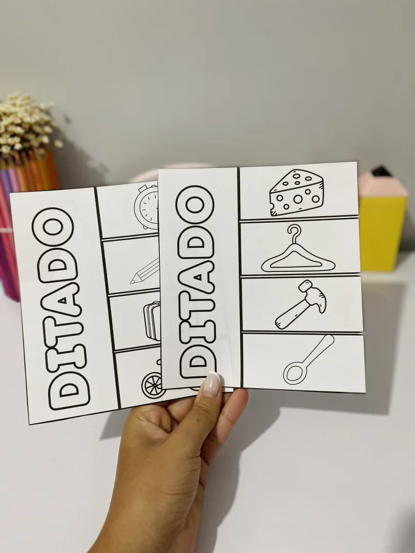Ditado Ilustrado e Interativo — 12 Páginas para Alfabetização — imagem 4