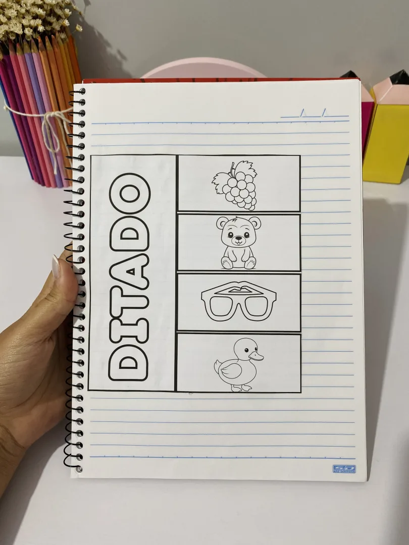 Ditado Ilustrado e Interativo — 12 Páginas para Alfabetização — imagem 3