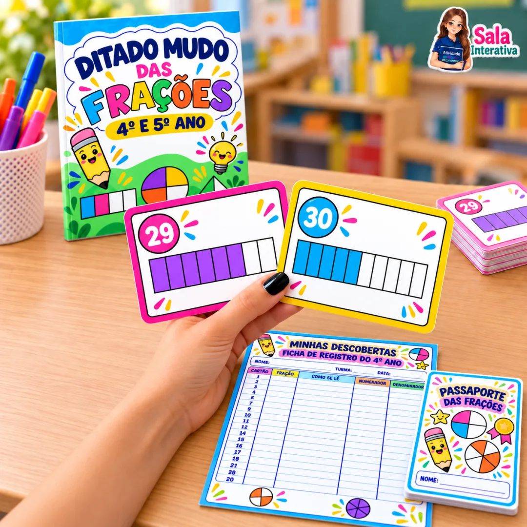 Ditado Mudo das Frações - 4º e 5º ano - Matemática - PDF — imagem 3