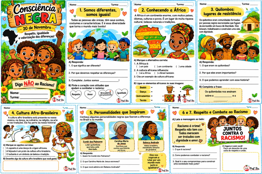 E-book / Atividades: Consciência Negra para o Ensino Fundamental  — imagem 2
